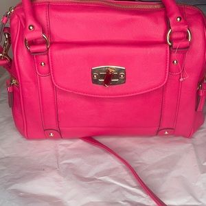 Pink satchel bag